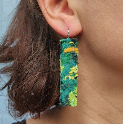 Green/Yellow Earrings