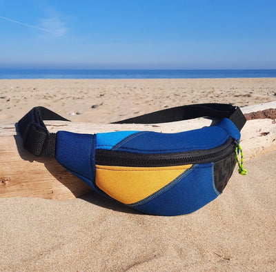 Neo Fin - upcycled wetsuit crossbody bag