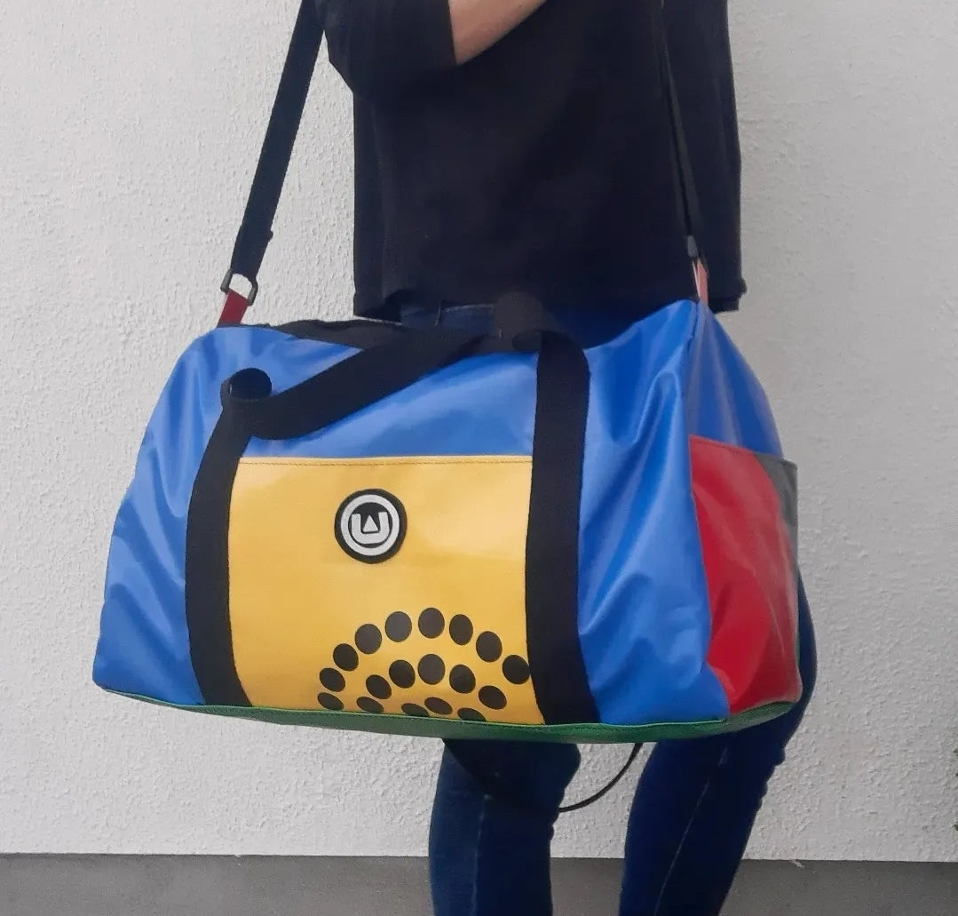 Hero's Journey Holdall - Blue/Yellow/Green/Red