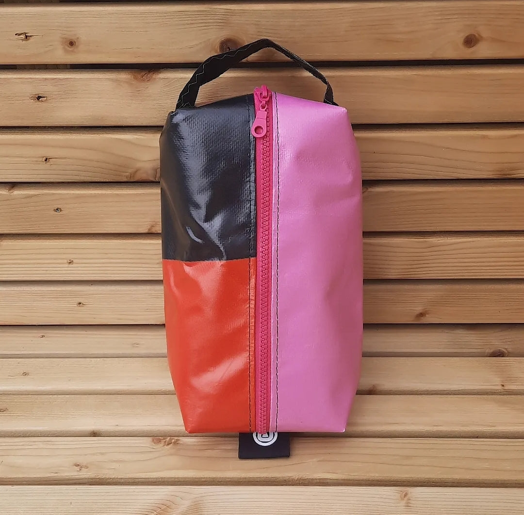 Bosca bag - pink, black and red