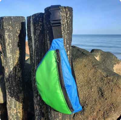 Past Tents crossbody - green/blue