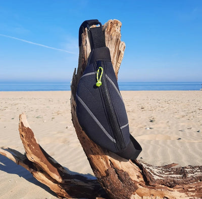 Neo Fin - upcycled wetsuit crossbody bag