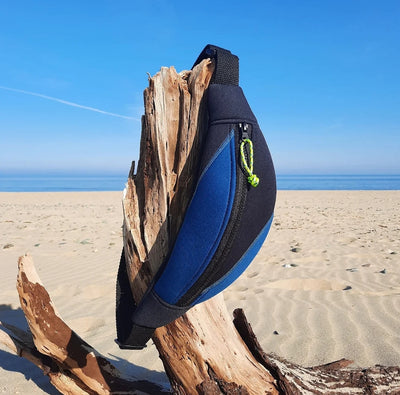 Neo Fin - upcycled wetsuit crossbody bag