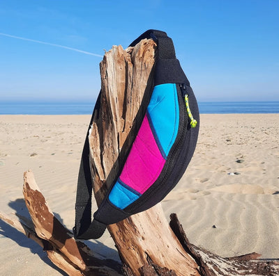 Neo Fin - upcycled wetsuit crossbody bag