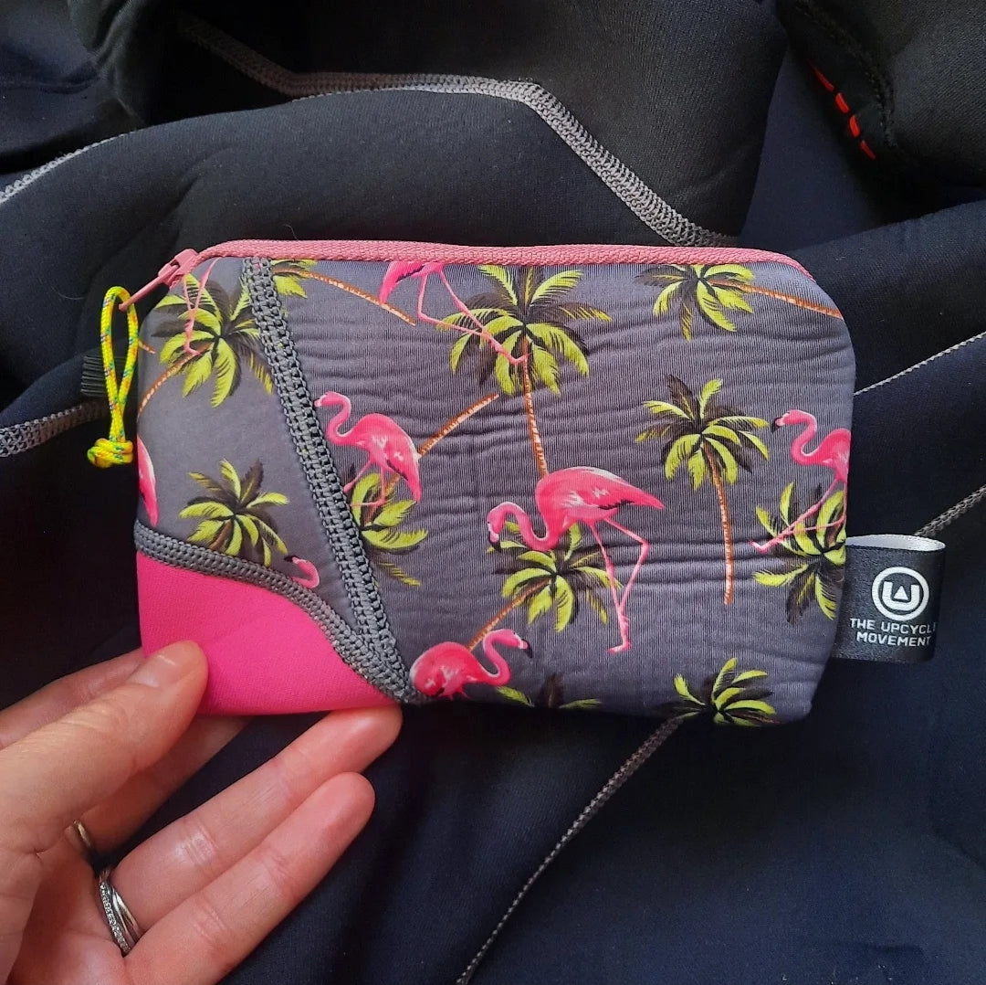 Flamingo wetsuit purse
