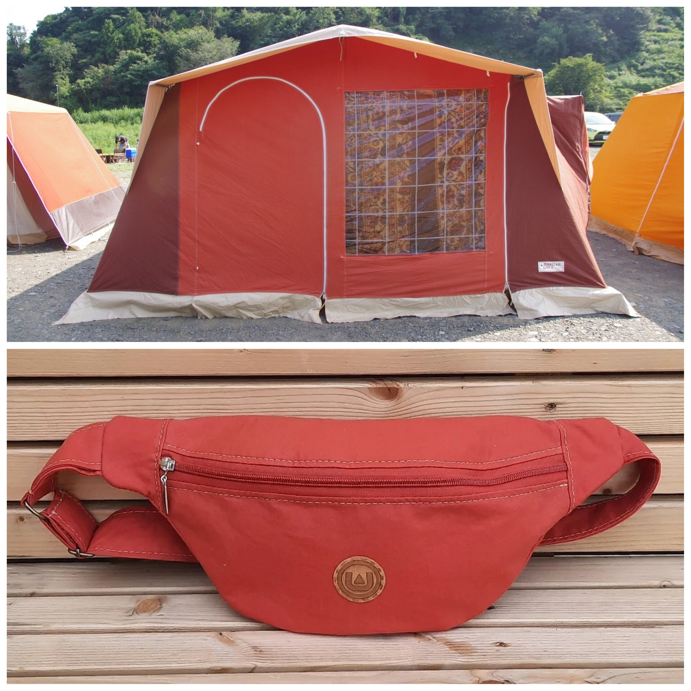 Vintage tent crossbody - Spice