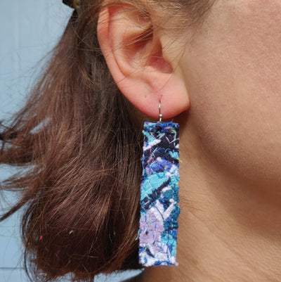 Blue/White Earrings